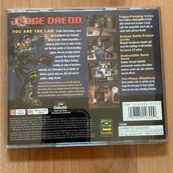 PlayStation 1 Judge Dredd game. - Picture 2 of 3
